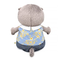 Кот Басик BABY в жилете в цветочек и брючках 20 см Медведь Калуга