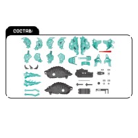 ЭВРИКИ Электронный конструктор "Трицератопс", бирюзовый   6962619 Медведь Калуга