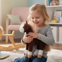 Мягкая игрушка Лошадь DL802530412BR Медведь Калуга