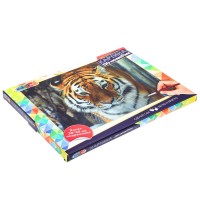 382688 Картина по номерам 30х40 см тигр в снегу МУЛЬТИ АРТ в кор.24шт Медведь Калуга