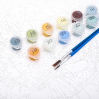 382688 Картина по номерам 30х40 см тигр в снегу МУЛЬТИ АРТ в кор.24шт Медведь Калуга