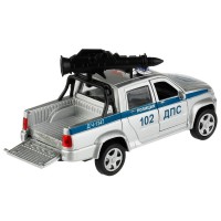Металлическая инерционная модель «УАЗ Pickup. Полиция» 12 см Медведь Калуга