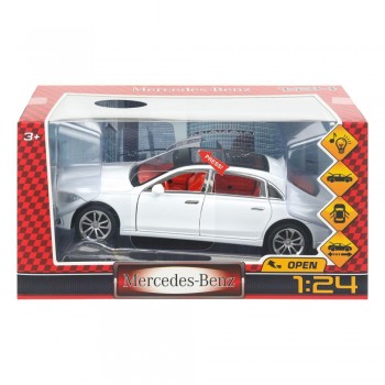 401693 MERCEDES-BENZ 22 см, свет-звук, двери, капот, багажник, инерция - в кор.32шт Медведь Калуга