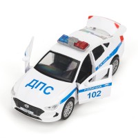 Металлическая модель «Hyundai Sonata Полиция»12 см Медведь Калуга