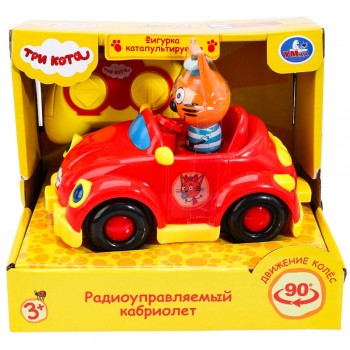 380107 Кабриолет 18 см, на ру катапульта Три Кота в кор. Умка в кор.2*24шт Медведь Калуга