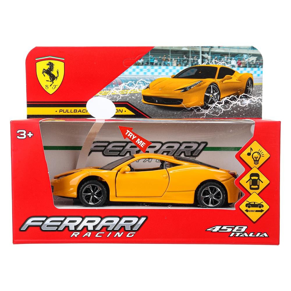 Металлическая модель «Ferrari 458 Italia» 14 см Медведь Калуга