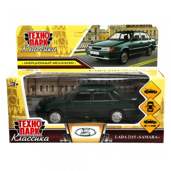 Инерционная металлическая модель «Lada-2115 «Samara» 12 см Медведь Калуга