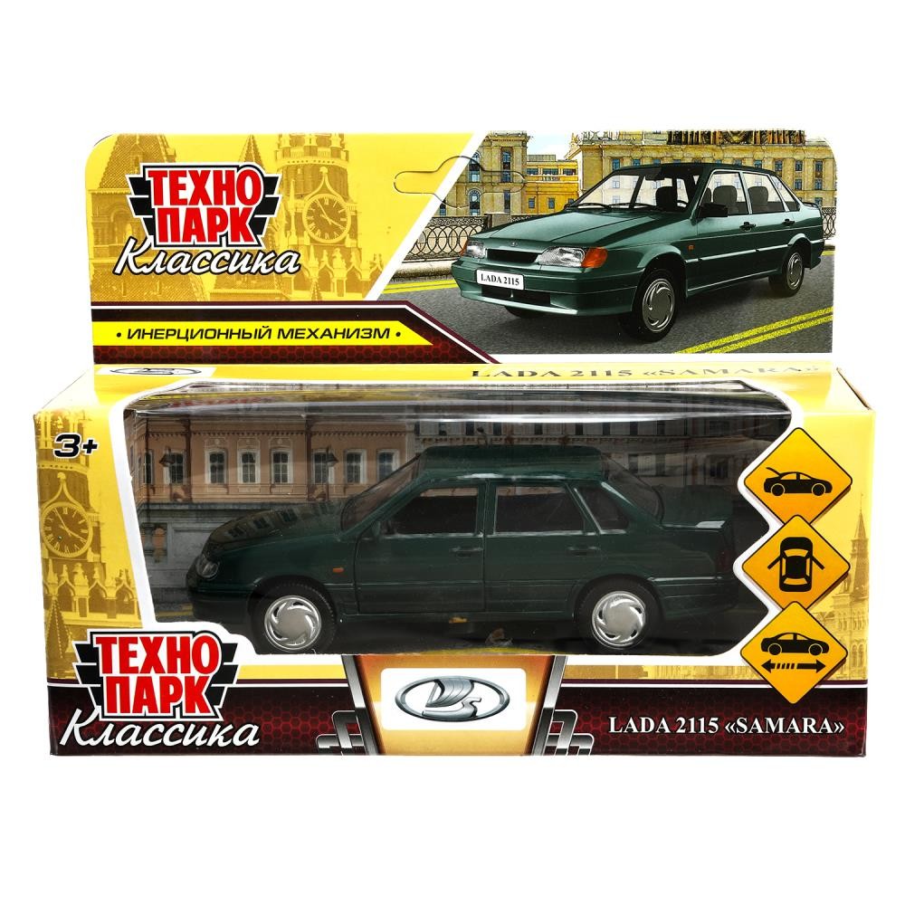 Инерционная металлическая модель «Lada-2115 «Samara» 12 см Медведь Калуга