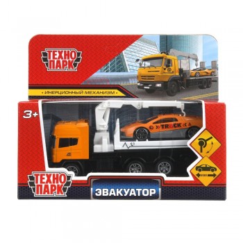 Металлическая модель «Эвакуатор» 12см с машиной 7см Медведь Калуга