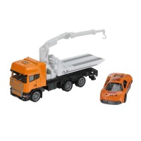 Металлическая модель «Эвакуатор» 12см с машиной 7см Медведь Калуга