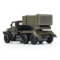 Металлическая модель «УРАЛ Град военный» 14 х 6 х 5 см Медведь Калуга