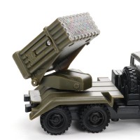 Металлическая модель «УРАЛ Град военный» 14 х 6 х 5 см Медведь Калуга