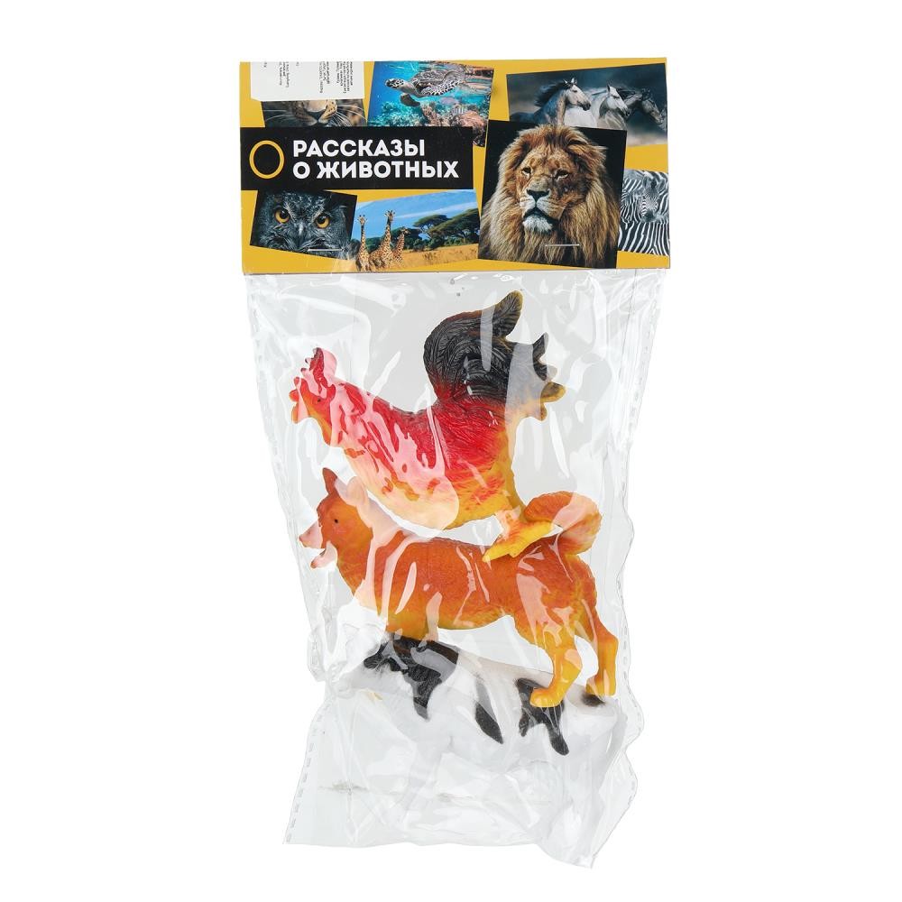 402580 Пластизоль домашние животные 3 шт. в пак. Рассказы о животных в кор.2*108шт Медведь Калуга