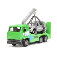 Металлическая модель «КамАЗ. Эвакуатор» 12 см+машина 7,5 см Медведь Калуга