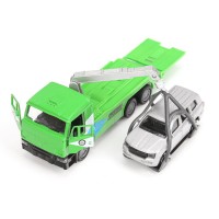 Металлическая модель «КамАЗ. Эвакуатор» 12 см+машина 7,5 см Медведь Калуга