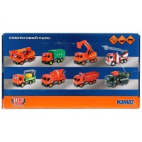 Машина пластик свет-звук KAMAZ камаз ПОЖАРНАЯ 26см Медведь Калуга