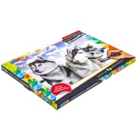 Картина по номерам 30х40 см Медведь Калуга