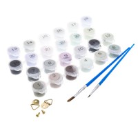 Картина по номерам 30х40 см Медведь Калуга