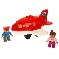 359440 Конструктор большие кубики: АЭРОПОРТ , 37 дет. Город мастеров в кор.24шт Медведь Калуга