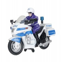 Коллекционная металлическая модель «Мотоцикл Полиция» 9 см Медведь Калуга