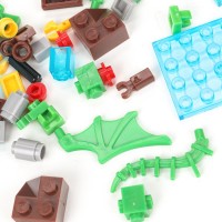 Конструктор мой мир (светящийся кубик), 330 дет. Медведь Калуга