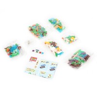 Конструктор мой мир (светящийся кубик), 330 дет. Медведь Калуга