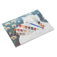 396031 Холст на подрамнике 30*40 см с частичным заполнением МУЛЬТИ АРТ в кор.24шт Медведь Калуга