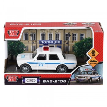 Машина пластик LADA 2106 13,5 см Медведь Калуга