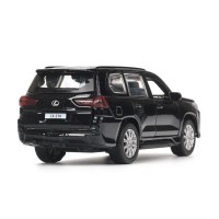 403539 Машина металл LEXUS LX-570 длина 12 см, двери, багаж, инерц, черный, кор. Технопарк в кор.2*36шт Медведь Калуга