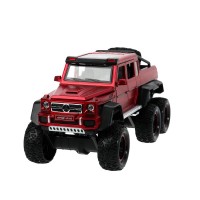 384377 Машина металл свет-звук MERCEDES-BENZ G-CLASS, 23см, двер, инер, красн, кор Технопарк в кор.18шт Медведь Калуга