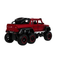 384377 Машина металл свет-звук MERCEDES-BENZ G-CLASS, 23см, двер, инер, красн, кор Технопарк в кор.18шт Медведь Калуга