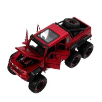 384377 Машина металл свет-звук MERCEDES-BENZ G-CLASS, 23см, двер, инер, красн, кор Технопарк в кор.18шт Медведь Калуга