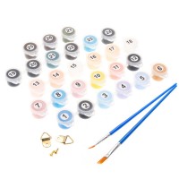 381885 Холст по номерам 40*50 см, горный водопад МУЛЬТИ АРТ в кор.24шт Медведь Калуга