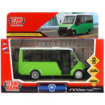 315200 Машина металл ГАЗЕЛЬ NEXT 14 см, двери, кузов, инерц, зеленый, кор. Технопарк в кор.2*32шт Медведь Калуга