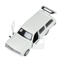 392037 Машина металл ГАЗ-2402 "ВОЛГА" 12 см, двери, багаж, инерц, белый, кор. Технопарк в кор.2*36шт Медведь Калуга