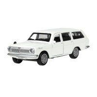 392037 Машина металл ГАЗ-2402 "ВОЛГА" 12 см, двери, багаж, инерц, белый, кор. Технопарк в кор.2*36шт Медведь Калуга