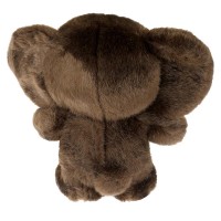 Игрушка мягкая Чебурашка с пластиковой мордочкой, 17 см, муз. Медведь Калуга