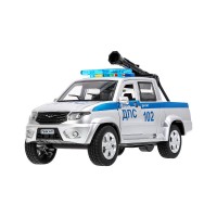 Пластиковая модель «UAZ Pickup. Полиция» 22 см Медведь Калуга