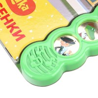 407236 Мульт-песенки. Чебурашка (5 кн. круглые, 5 песен). 185х175мм, 10стр Умка в кор.32шт Медведь Калуга