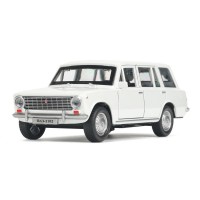 405081 Машина металл ваз-2102 12 см, двери, багаж, инер, белый, кор. Технопарк в кор.2*36шт Медведь Калуга
