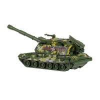 394349 Модель металл свет-звук МСТА-ГАУБИЦА 12 см, вращ.баш, инерц, камуф, кор. Технопарк в кор.2*24шт Медведь Калуга