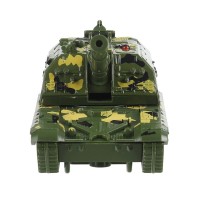 394349 Модель металл свет-звук МСТА-ГАУБИЦА 12 см, вращ.баш, инерц, камуф, кор. Технопарк в кор.2*24шт Медведь Калуга