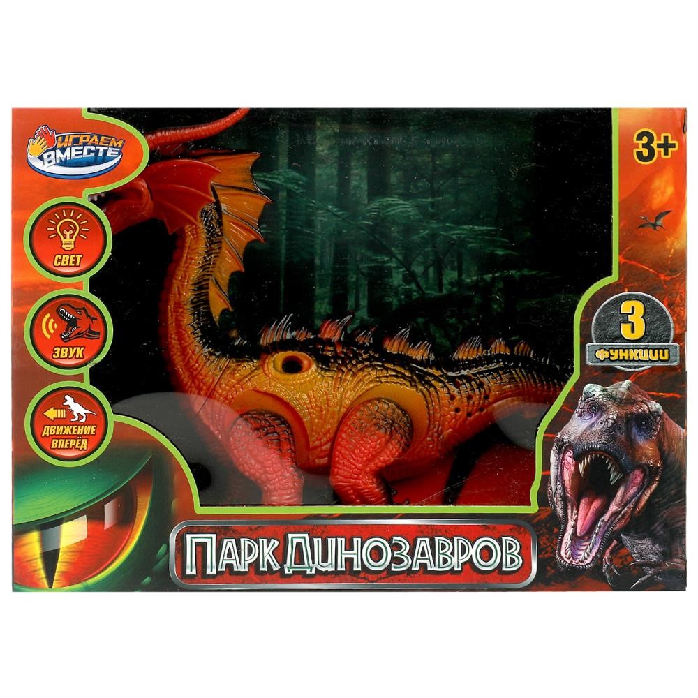 357927 Динозавр на бат. свет-звук, движение, кор.25,5*19*8,6см ИГРАЕМ ВМЕСТЕ в кор.2*30шт Медведь Калуга
