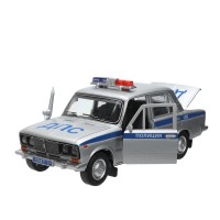 Металлическая модель «ВАЗ-2106 «Жигули» Полиция» 13 cм Медведь Калуга