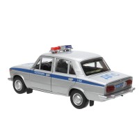 Металлическая модель «ВАЗ-2106 «Жигули» Полиция» 13 cм Медведь Калуга