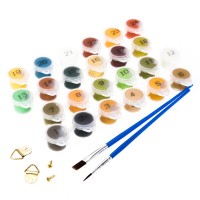 Картина по номерам 30х40 см леопарды Медведь Калуга