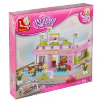 215978 Конструктор пласт. бильярдный клуб с фигурками, 289дет. в русс. кор. 28*28*5см в кор.32шт Медведь Калуга