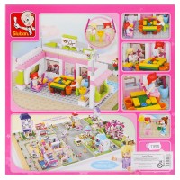 215978 Конструктор пласт. бильярдный клуб с фигурками, 289дет. в русс. кор. 28*28*5см в кор.32шт Медведь Калуга