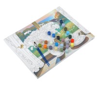 396030 Холст на подрамнике 30*40 см с частичным заполнением, натюрморт МУЛЬТИ АРТ в кор.24шт Медведь Калуга