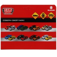 342358 Машина металл SUZUKI JIMNY 11,5 см, двери, багаж, инерц, синий, кор. Технопарк в кор.2*36шт Медведь Калуга